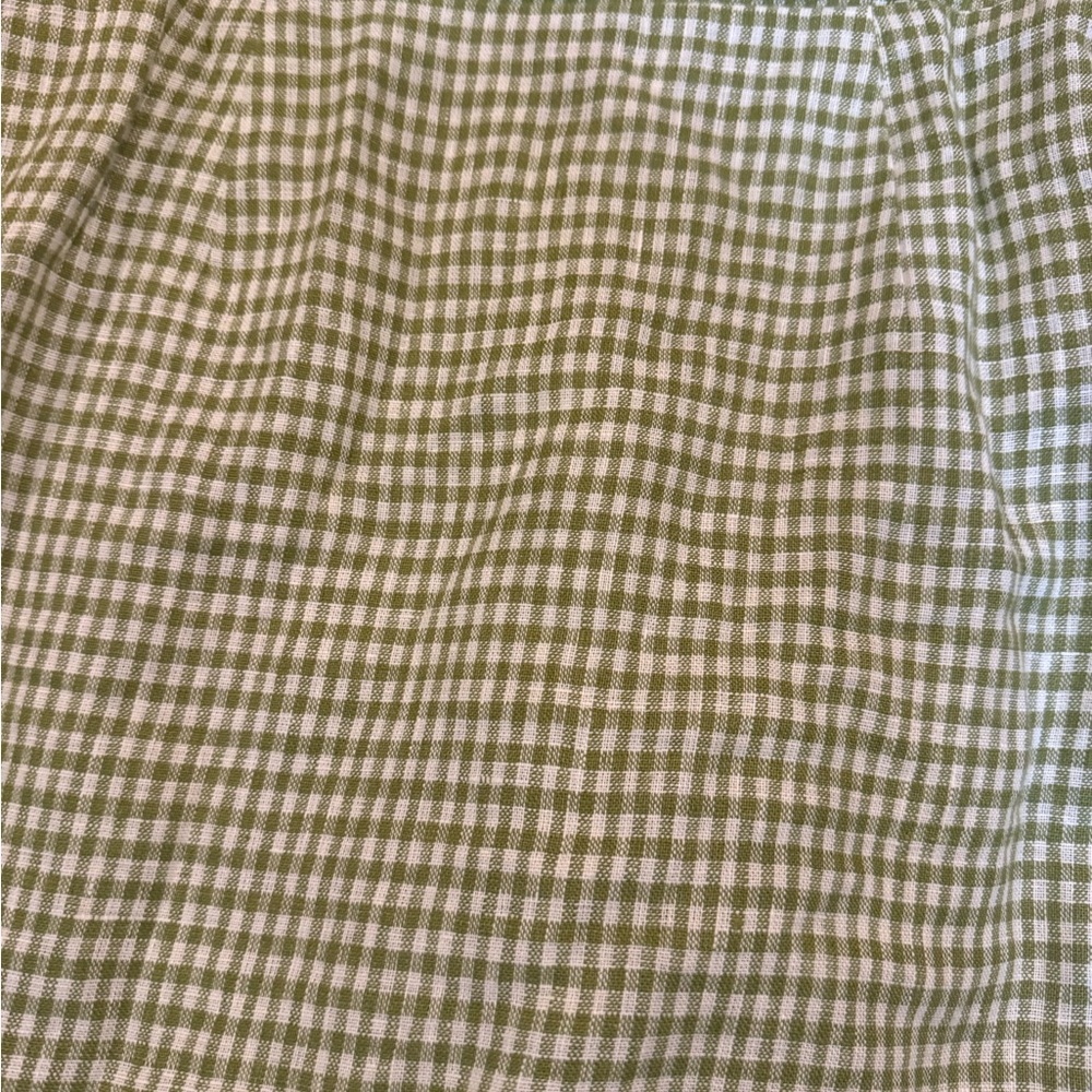 Reformation Avocado Checked Celosia Linen Dress - Picture 6 of 8